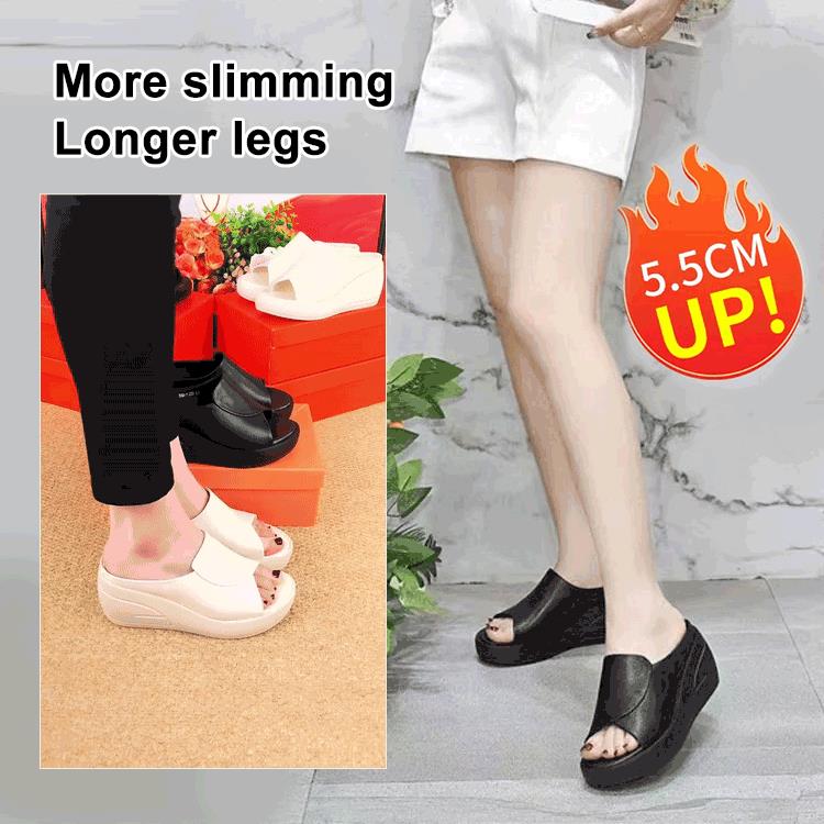 👣New arrival 43% OFF! ☀️Elevation 5.5 cm Inclined Heel Sandals – Comfortable Lift, Stylish Design & Perfect for Daily Wear 🌸