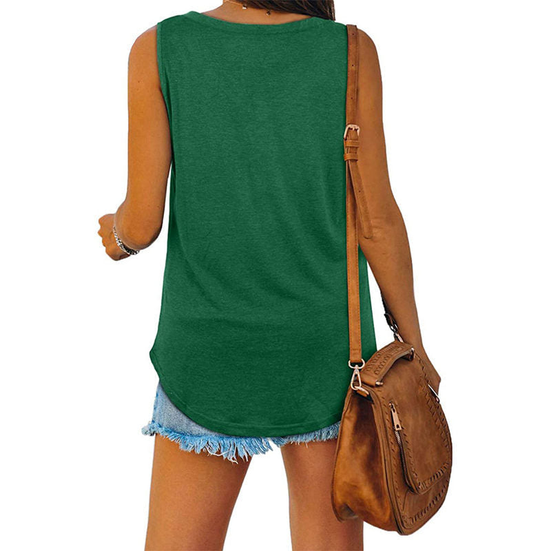 🔥BUY 3 PAY 2 (CODE: LUCKY)🔥All-match V-Neck Solid Color Vest