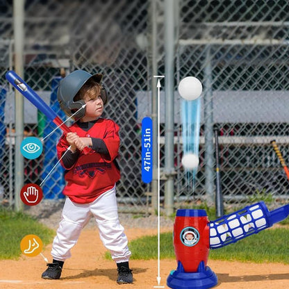 🔥Hot Sale 60%OFF!!⚾ Kids’ Automatic Baseball Pitching Set – Self-Feeding, Adjustable Speed, Great for Training & Backyard Fun 🧢🎯