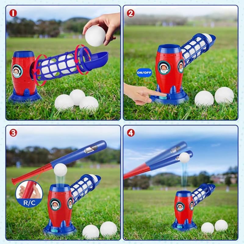 🔥Hot Sale 60%OFF!!⚾ Kids’ Automatic Baseball Pitching Set – Self-Feeding, Adjustable Speed, Great for Training & Backyard Fun 🧢🎯