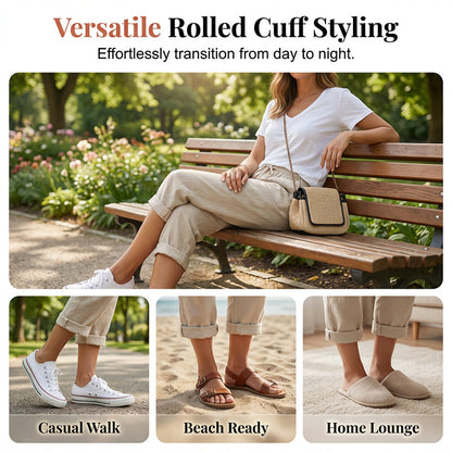 📢2026 New arrival 60% OFF Only￡19.9!! ☀️Women's Casual Cotton Linen Capris