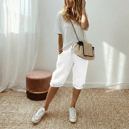 📢2026 New arrival 60% OFF Only￡19.9!! ☀️Women's Casual Cotton Linen Capris