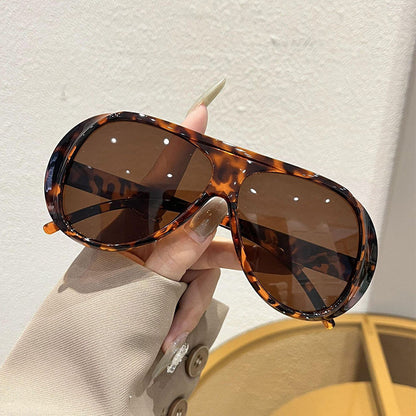 🔥Hot Sale🔥Oversized Retro Shield Sunglasses, High UV Protection Polarized Lens, Unisex Vintage Sun Glasses for Driving, Cycling, Beach