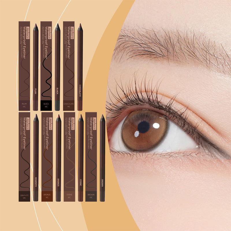 🔥Hot Sale  64%off,Waterproof Long-Lasting Eyeliner Pencil,Smudge-Resistant, Glides on Easily to Create any Look, Aubergine