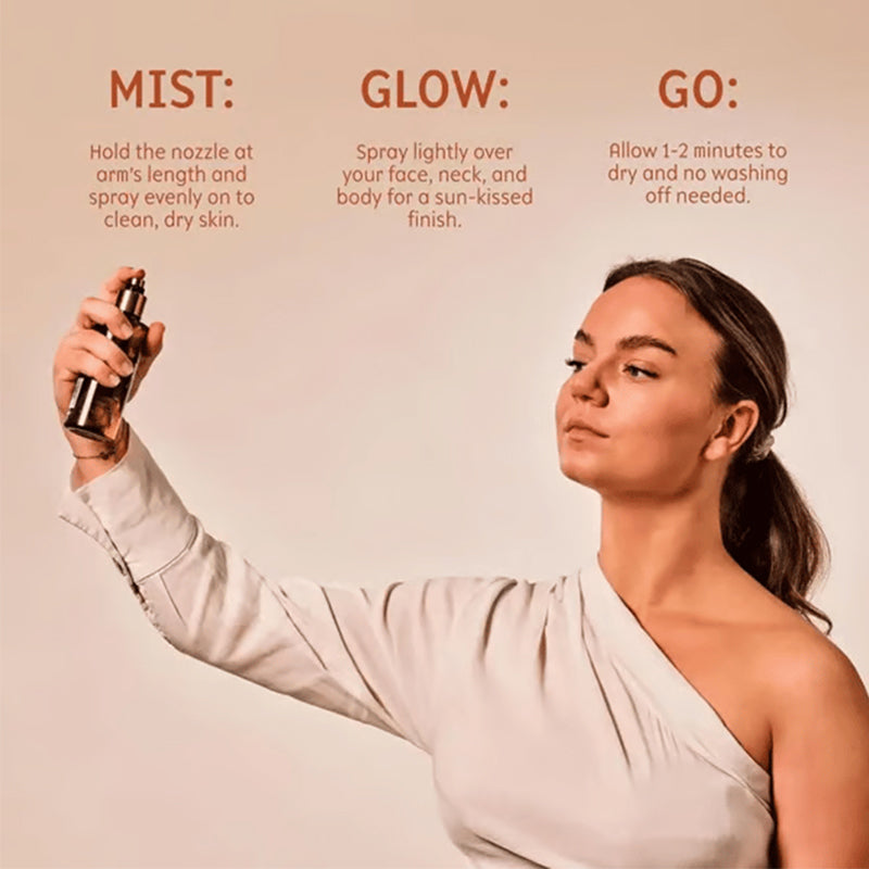 🔥Hot Sale🔥Self-Tanning Hydrating Mist - 49% OFF- Natural Streak-Free Sun-Kissed Glow