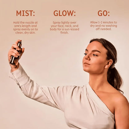 🔥Hot Sale🔥Self-Tanning Hydrating Mist - 49% OFF- Natural Streak-Free Sun-Kissed Glow