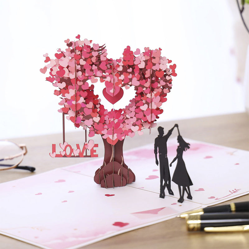 💖 3D Valentine's Day Love Tree Greeting Card – Pop-Up Heart Tree Design, Perfect for Him or Her, A Keepsake to Treasure Forever ✨💌