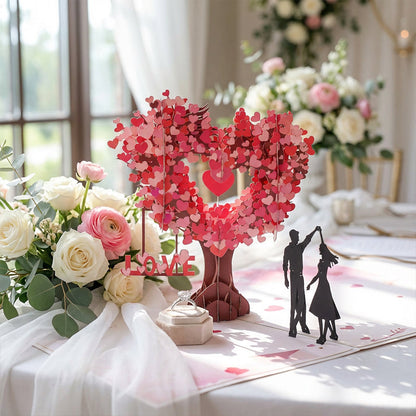 💖 3D Valentine's Day Love Tree Greeting Card – Pop-Up Heart Tree Design, Perfect for Him or Her, A Keepsake to Treasure Forever ✨💌