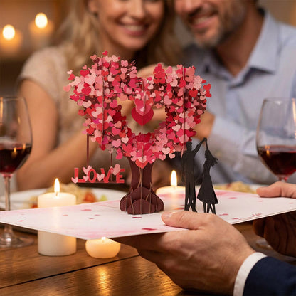💖 3D Valentine's Day Love Tree Greeting Card – Pop-Up Heart Tree Design, Perfect for Him or Her, A Keepsake to Treasure Forever ✨💌