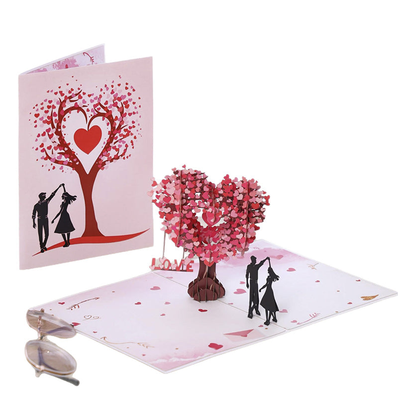 💖 3D Valentine's Day Love Tree Greeting Card – Pop-Up Heart Tree Design, Perfect for Him or Her, A Keepsake to Treasure Forever ✨💌