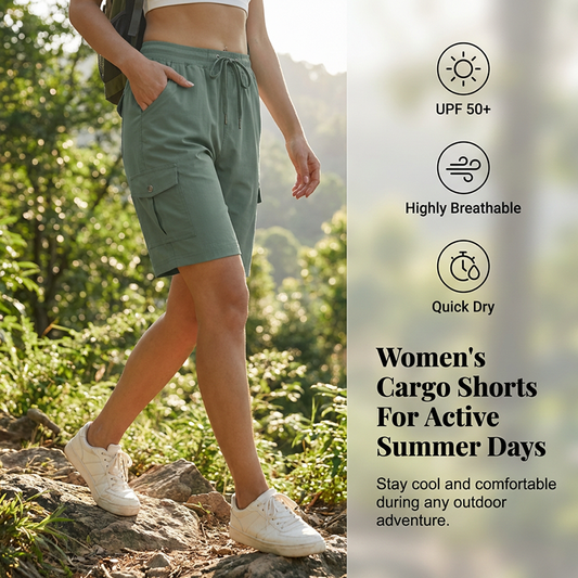 🔥Women's Quick-Dry Cargo Shorts with Pockets