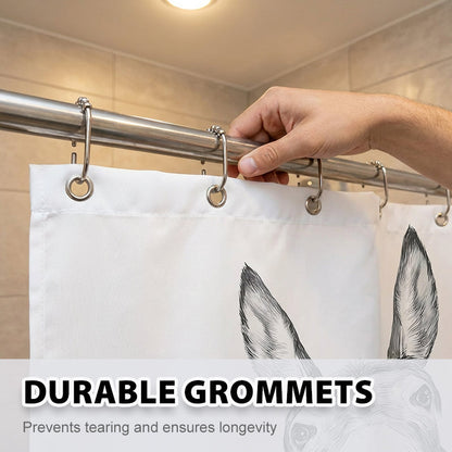 💥 Super Limited Time Offer Only ￡6.99!! 🐴 Funny Donkey Shower Curtain with Hooks – Waterproof & Hilarious Bathroom Decor 🚿✨