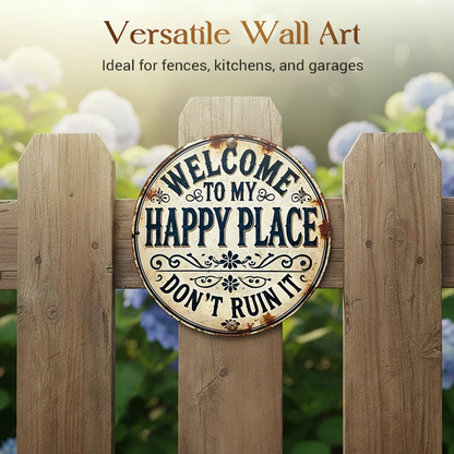 💰 £ 9.9 Super Limited Time! 🚪 “This Is My Happy Place” Door Sign – Happy Vibes Only 😊