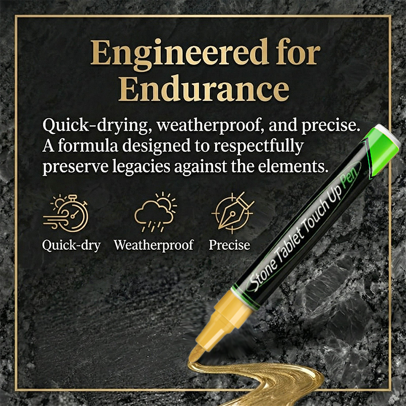 🪦 Tombstone Marker Pen – Restore Faded Grave Inscriptions, Weatherproof & Easy to Use ✍️🕯️