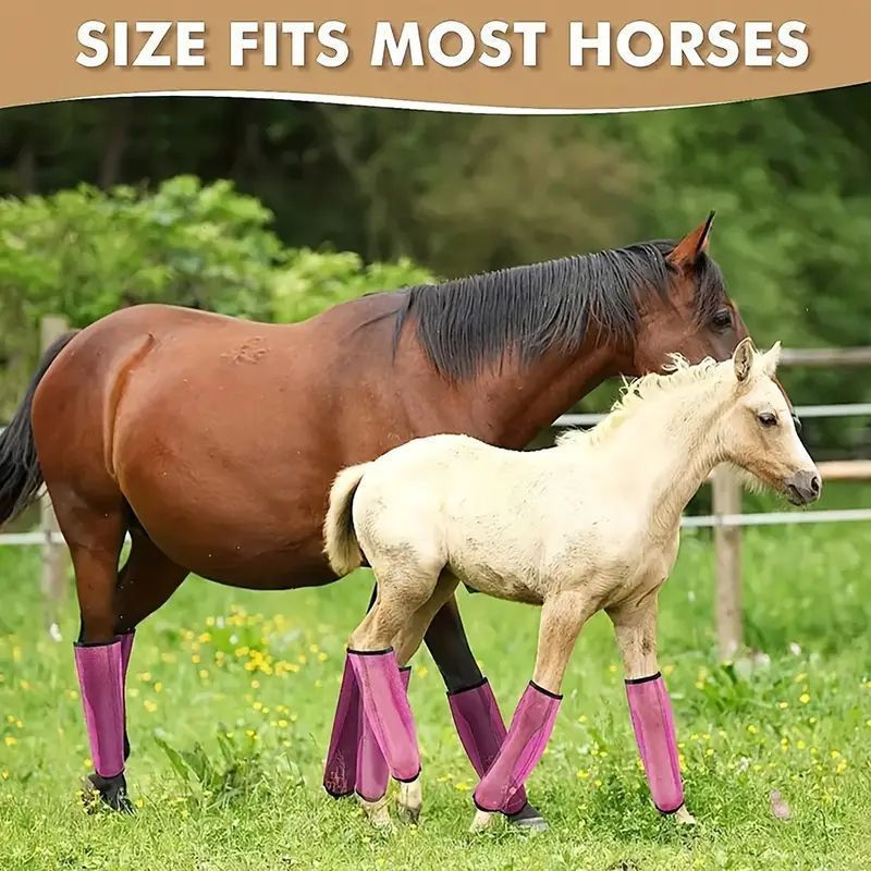 🐴 Durable Fly Leggings for Horses – Breathable, Anti-Bug, Comfort Fit