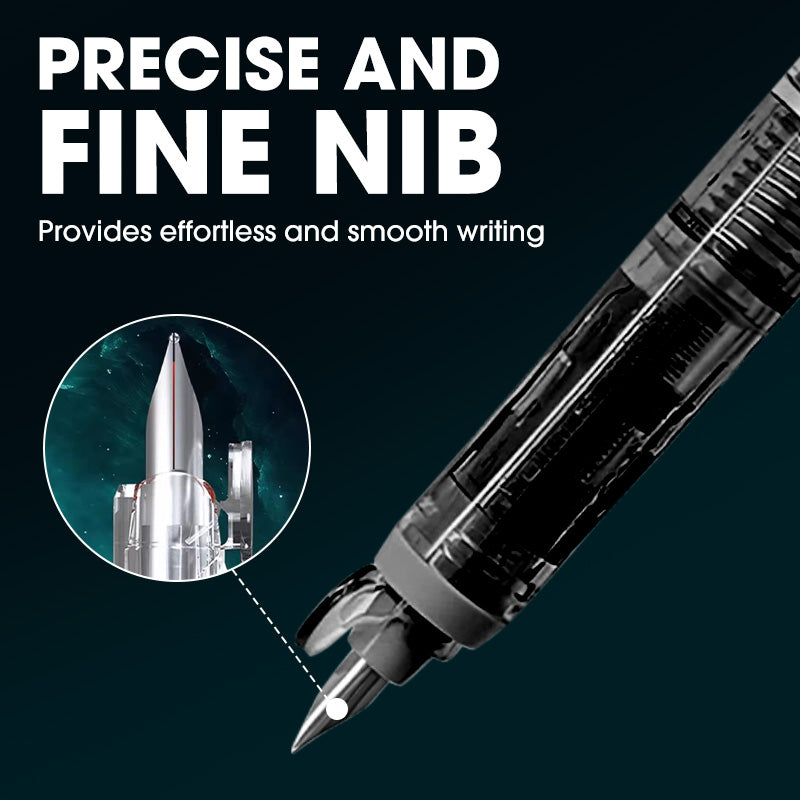 ✒️ Quick-Dry Click Fountain Pen – No Capping, Instantly Dry, Great for School & Office 🏫💼
