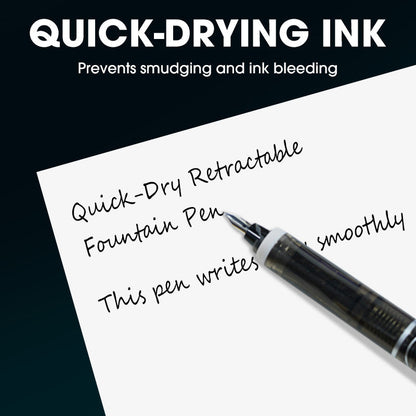 ✒️ Quick-Dry Click Fountain Pen – No Capping, Instantly Dry, Great for School & Office 🏫💼