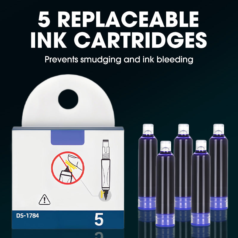 ✒️ Quick-Dry Click Fountain Pen – No Capping, Instantly Dry, Great for School & Office 🏫💼