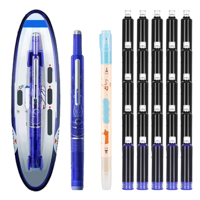 ✒️ Quick-Dry Click Fountain Pen – No Capping, Instantly Dry, Great for School & Office 🏫💼