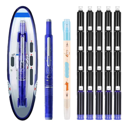✒️ Quick-Dry Click Fountain Pen – No Capping, Instantly Dry, Great for School & Office 🏫💼