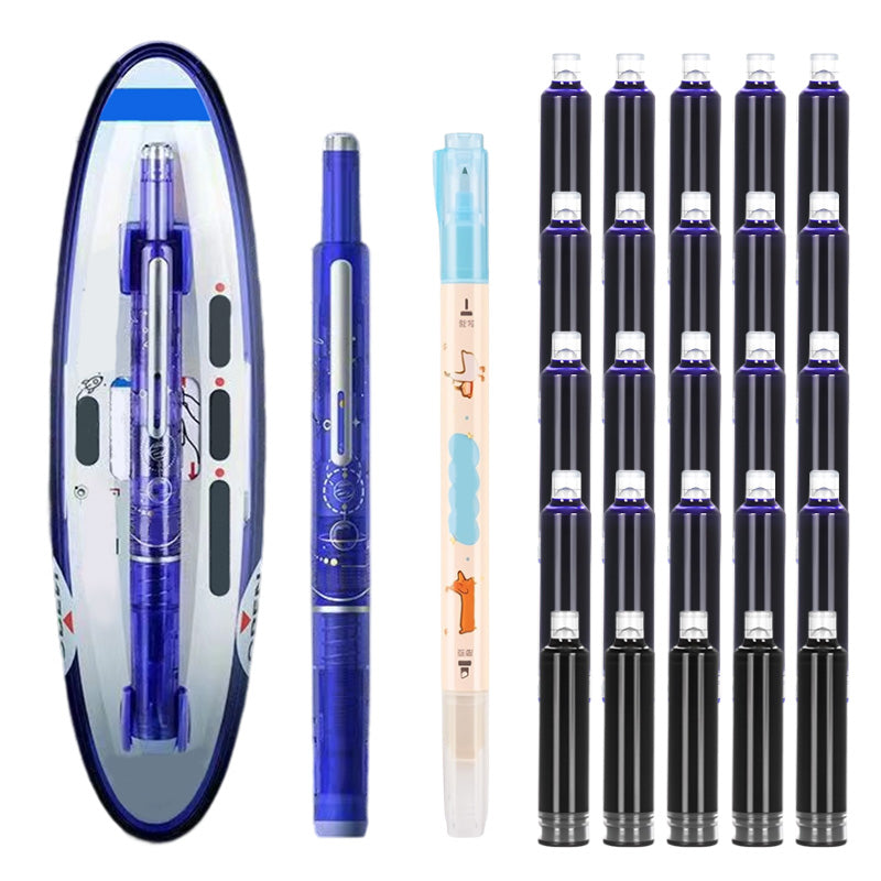 ✒️ Quick-Dry Click Fountain Pen – No Capping, Instantly Dry, Great for School & Office 🏫💼