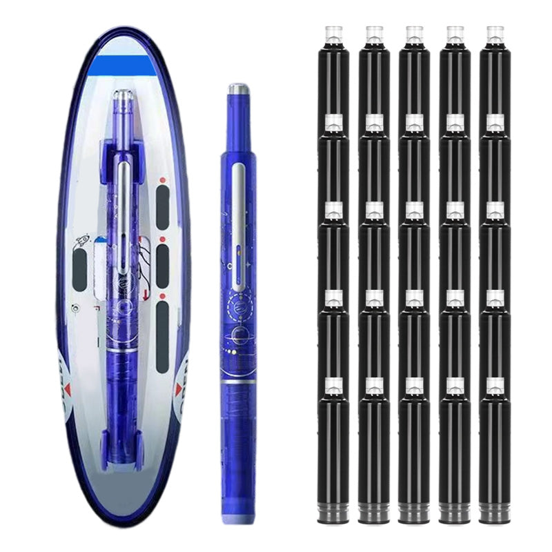 ✒️ Quick-Dry Click Fountain Pen – No Capping, Instantly Dry, Great for School & Office 🏫💼