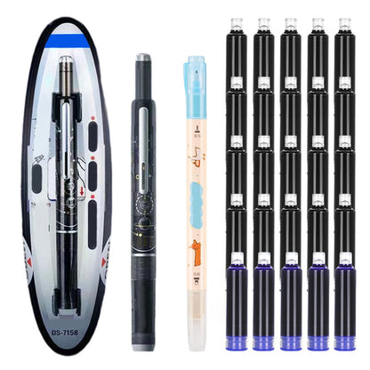 ✒️ Quick-Dry Click Fountain Pen – No Capping, Instantly Dry, Great for School & Office 🏫💼