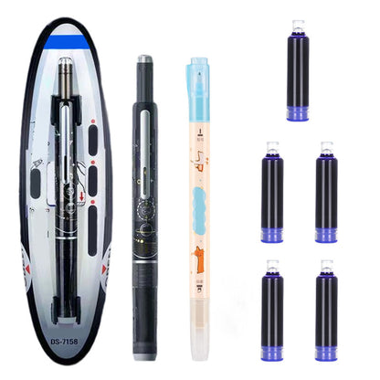 ✒️ Quick-Dry Click Fountain Pen – No Capping, Instantly Dry, Great for School & Office 🏫💼