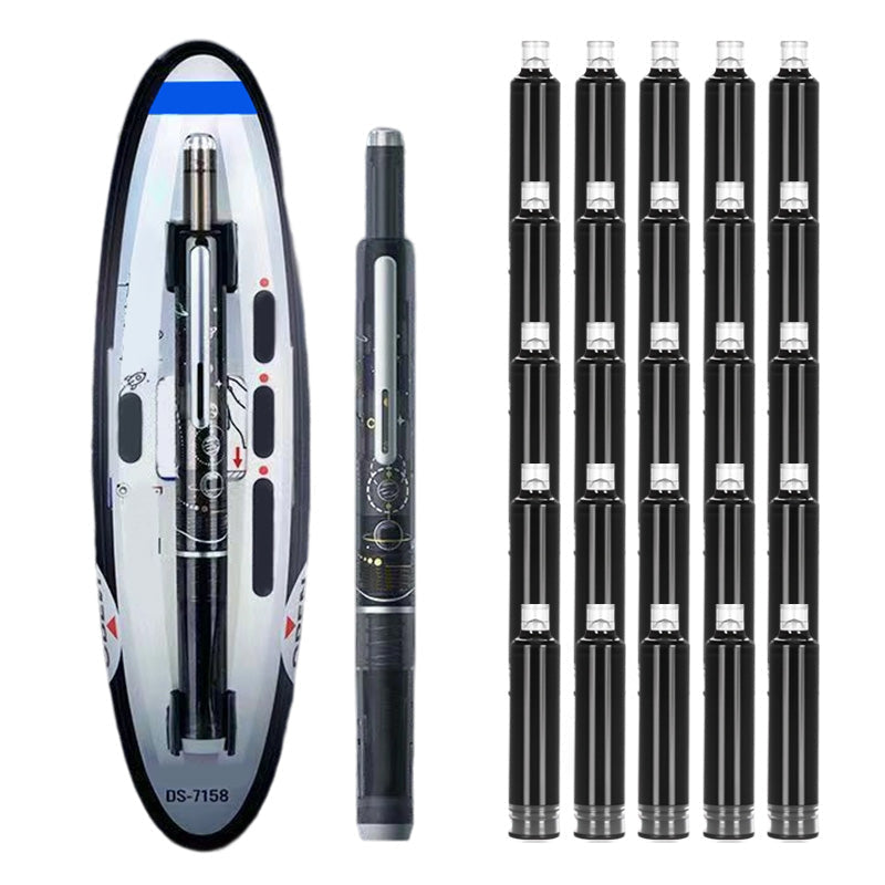 ✒️ Quick-Dry Click Fountain Pen – No Capping, Instantly Dry, Great for School & Office 🏫💼