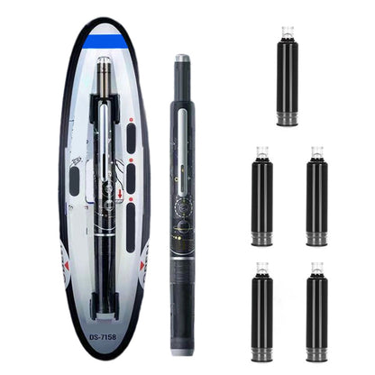 ✒️ Quick-Dry Click Fountain Pen – No Capping, Instantly Dry, Great for School & Office 🏫💼