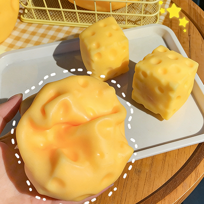 🧀 Giant Cheese Stress Toy – Squeeze It, Watch It Rise, Satisfying Sensory Fidget, Great Gift for Cheese Lovers 😆🎁