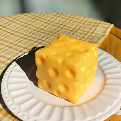 🧀 Giant Cheese Stress Toy – Squeeze It, Watch It Rise, Satisfying Sensory Fidget, Great Gift for Cheese Lovers 😆🎁