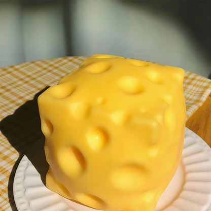 🧀 Giant Cheese Stress Toy – Squeeze It, Watch It Rise, Satisfying Sensory Fidget, Great Gift for Cheese Lovers 😆🎁