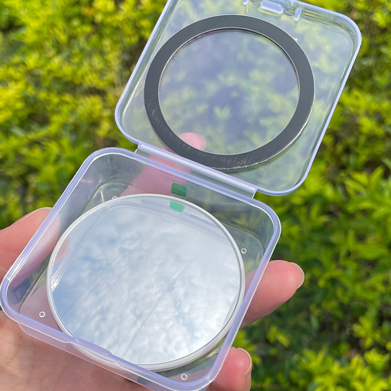 🔥Hot Sale🔥Magnetic Mini Round Convex Mirror Portable Lightweight Handheld Mirror for Travel Photography Check-in and Photo Props