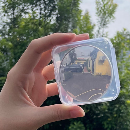 🔥Hot Sale🔥Magnetic Mini Round Convex Mirror Portable Lightweight Handheld Mirror for Travel Photography Check-in and Photo Props