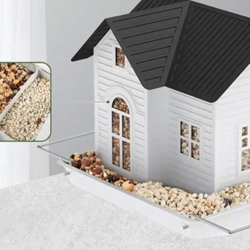 🐦Light Up Your Garden – Church-Style Solar Bird Feeder with Soft LED, 5lb Seed Capacity, Perfect for Bird Lovers & Gardeners 🎁🐦