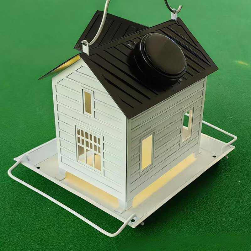 🐦Light Up Your Garden – Church-Style Solar Bird Feeder with Soft LED, 5lb Seed Capacity, Perfect for Bird Lovers & Gardeners 🎁🐦