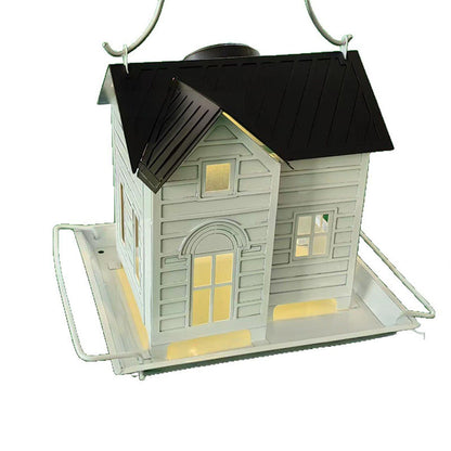 🐦Light Up Your Garden – Church-Style Solar Bird Feeder with Soft LED, 5lb Seed Capacity, Perfect for Bird Lovers & Gardeners 🎁🐦