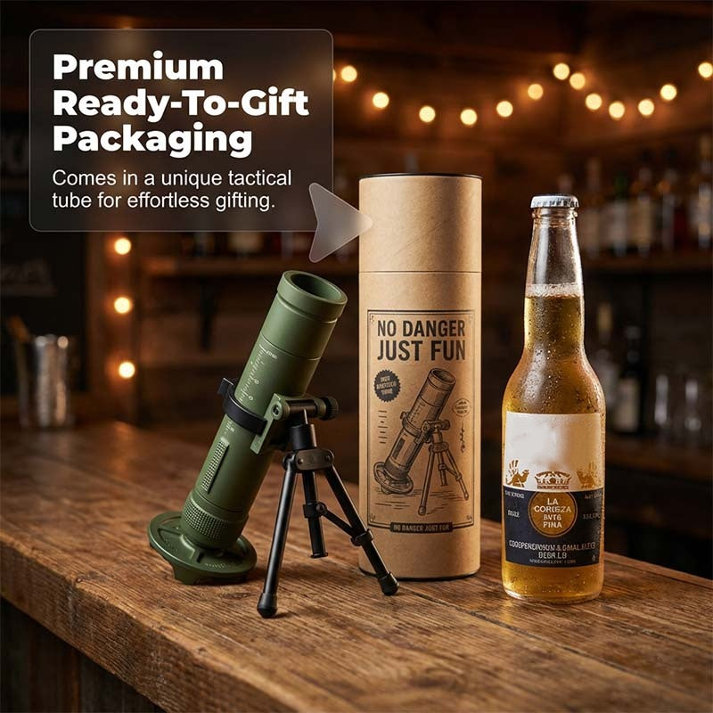 🔥2026 New Arrival 30% OFF! -🚀 51mm Beer Bottle Mortar Bottle Opener 🍻– Novelty Cap-Launching Desk & Bar Accessory🔥