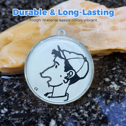🎭 Magic Face-Changing Mini Disc – Exquisite Collectible Novelty, Vintage-Style Magic Toy, Great for Souvenir, Gift or Curio Shelf Display， Fun for Birthday Parties, Carnival Prizes or Office Desk  🏺✨🎁
