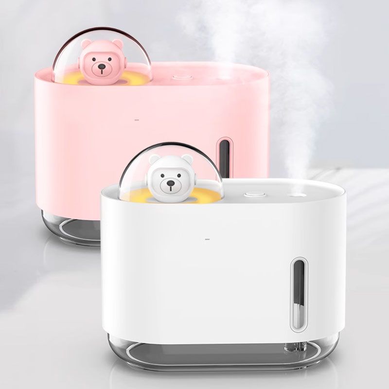 🧸New arrival 50% OFF! 💨Mini Bear Humidifier – 300ml USB, Aroma Mist + LED, Portable Cute Gift for Every Desk 🌸🎁