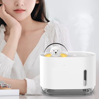 🧸New arrival 50% OFF! 💨Mini Bear Humidifier – 300ml USB, Aroma Mist + LED, Portable Cute Gift for Every Desk 🌸🎁