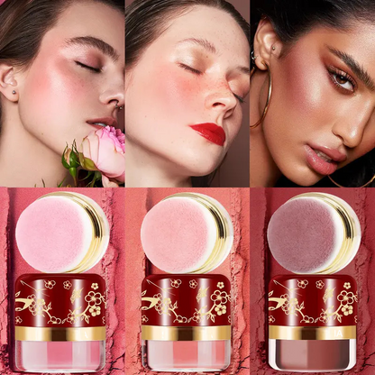💖New arrival 57% OFF! 💖 On-the-Go Powder Blush – Comes with Soft Puff, Lightweight, Perfect for Purse & Touch-Ups 👜🩷