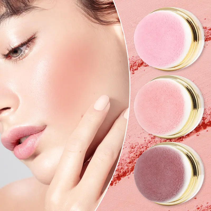 💖New arrival 57% OFF! 💖 On-the-Go Powder Blush – Comes with Soft Puff, Lightweight, Perfect for Purse & Touch-Ups 👜🩷