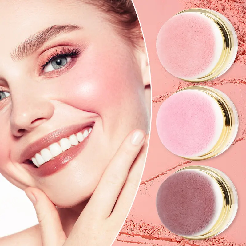 💖New arrival 57% OFF! 💖 On-the-Go Powder Blush – Comes with Soft Puff, Lightweight, Perfect for Purse & Touch-Ups 👜🩷