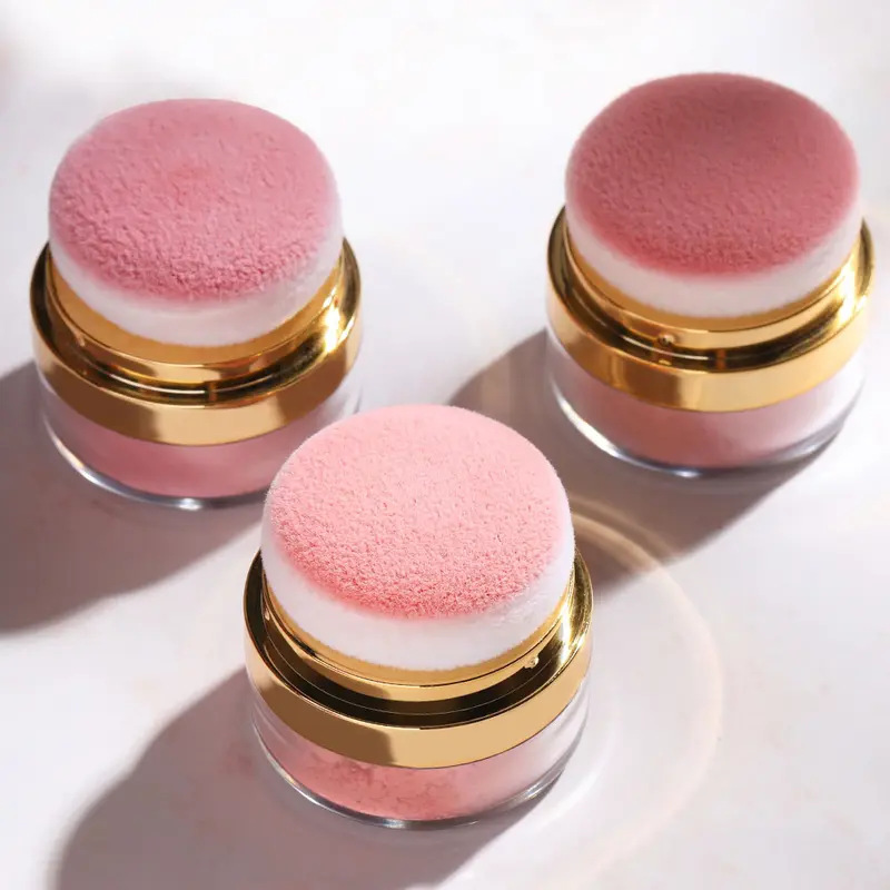 💖New arrival 57% OFF! 💖 On-the-Go Powder Blush – Comes with Soft Puff, Lightweight, Perfect for Purse & Touch-Ups 👜🩷