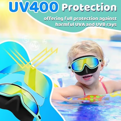 🏊‍♀️ Kids Swim Goggles with Nose Cover – No More Choking, Safe & Fun, Great for Toddlers & Beginner Swimmers 👶🌊