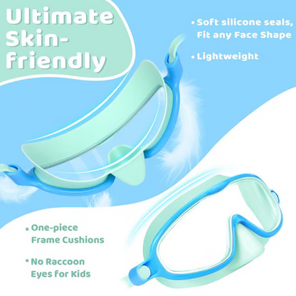 🏊‍♀️ Kids Swim Goggles with Nose Cover – No More Choking, Safe & Fun, Great for Toddlers & Beginner Swimmers 👶🌊