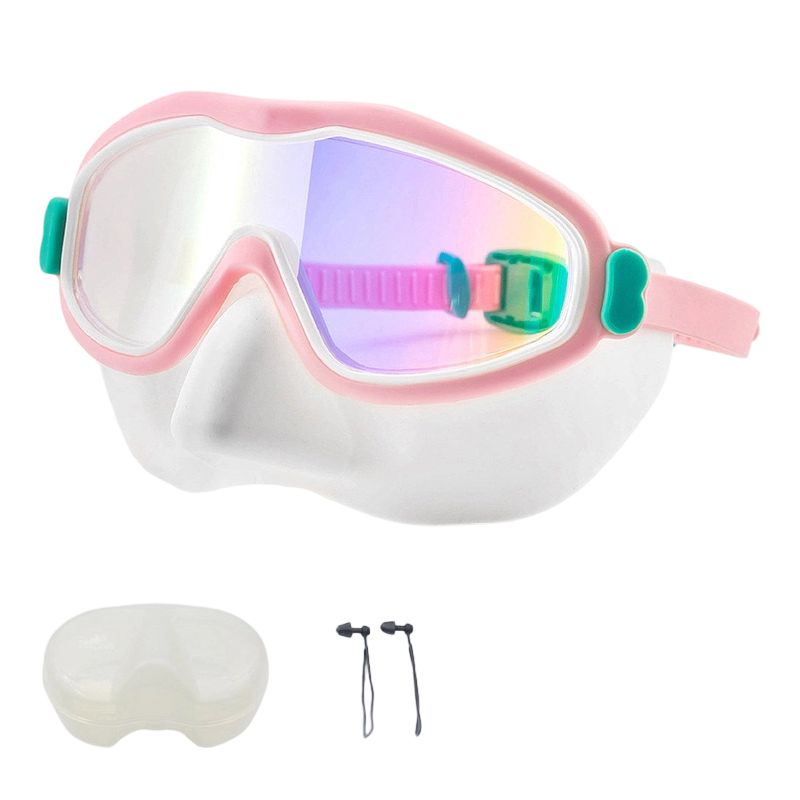 🏊‍♀️ Kids Swim Goggles with Nose Cover – No More Choking, Safe & Fun, Great for Toddlers & Beginner Swimmers 👶🌊
