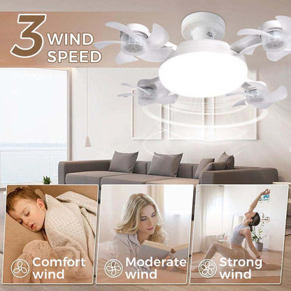 🌀🚁Remote-Controlled LED Ceiling Fan Light